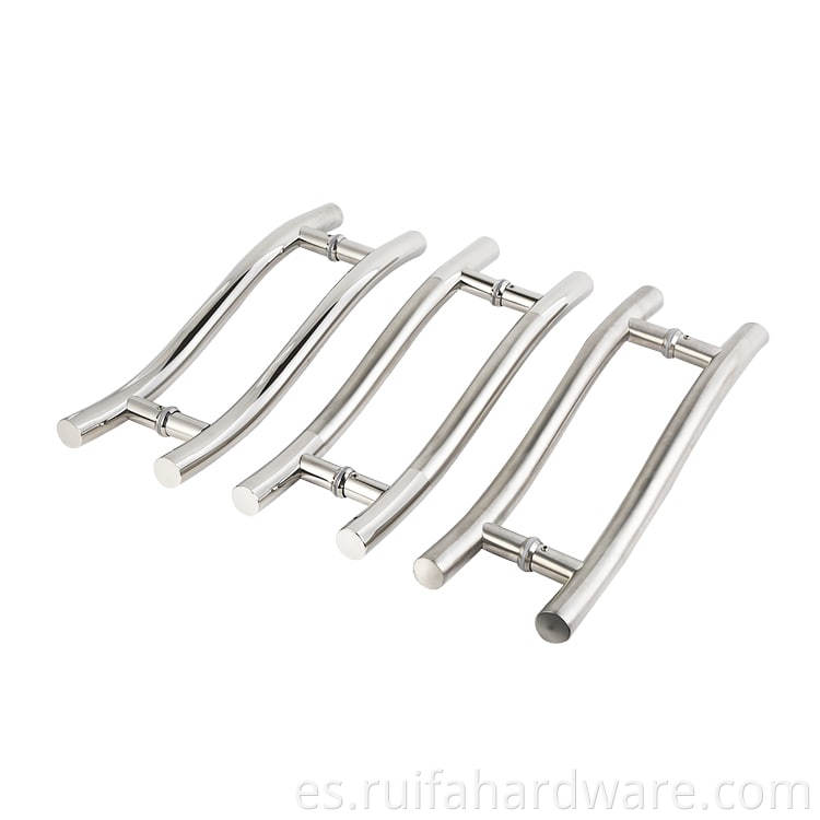 S-shaped Stainless Steel Glass Door Handle (6)